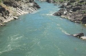 Flowing river